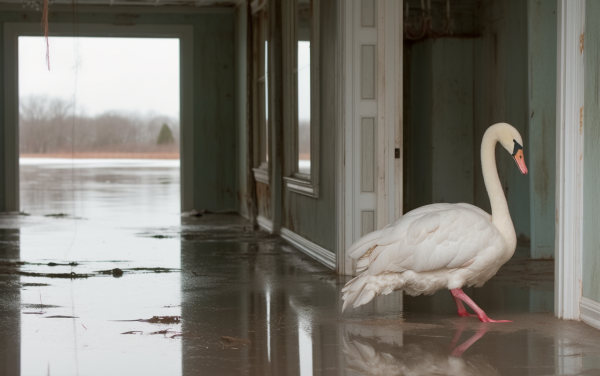 vdf_ia_white_horse_walking_down_a_hallway_in_the_style_of_post-_bb766466-e000-4b6e-a3ca-9ef2131aa8af